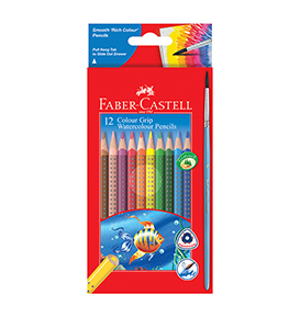 12-pieces Watercolour Grip Pencils 