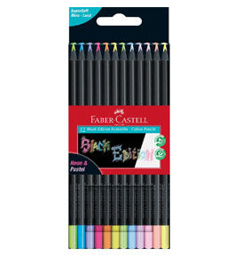 Black Edition colour pencils, cardboard box of 24